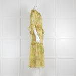 Misa Green Waisted Smock Dress