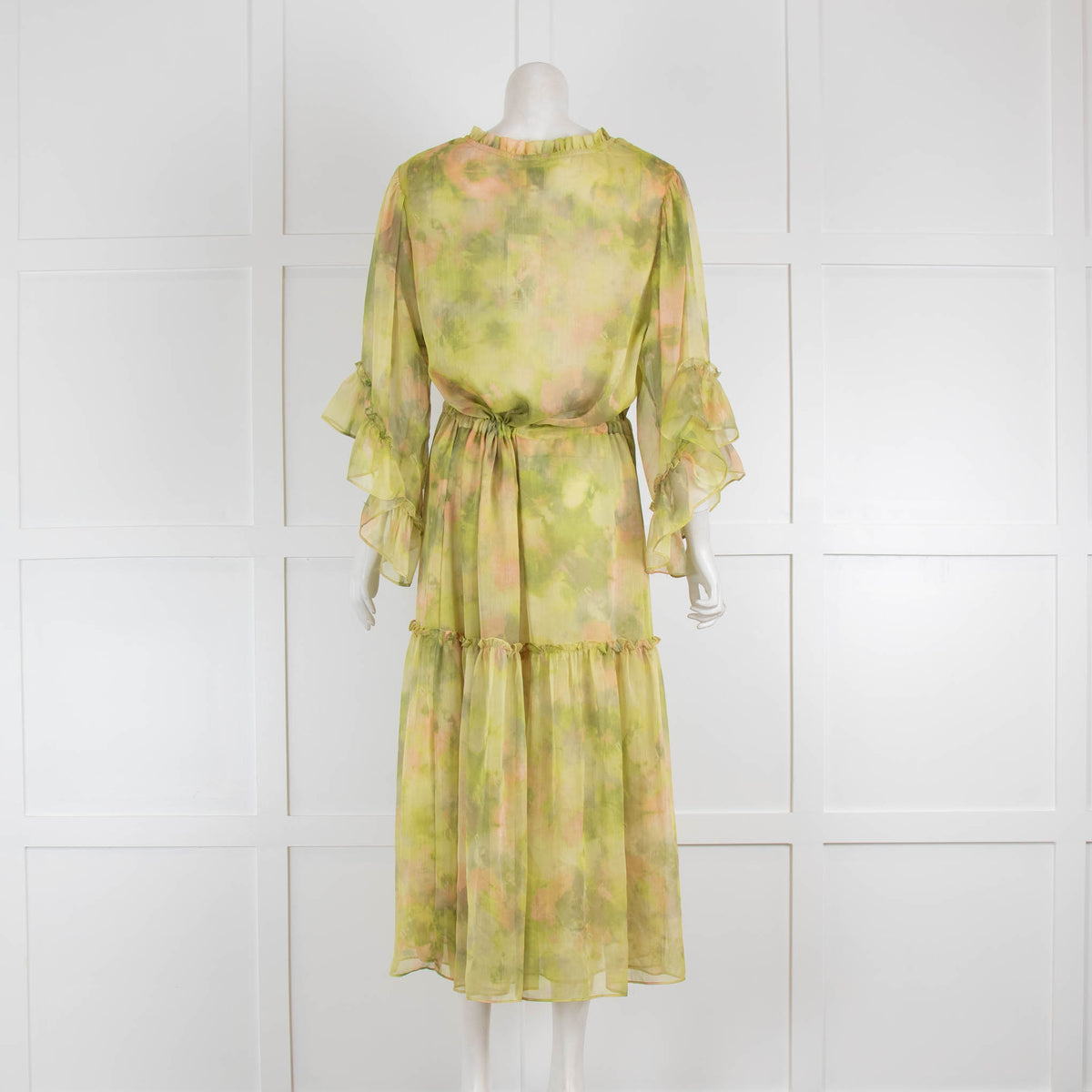 Misa Green Waisted Smock Dress