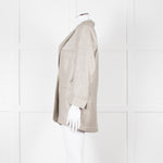 Forte Forte Silver Woven Single Button Blazer