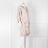 My Sleeping Gypsy Beige Linen Dress With Cut Out Pattern