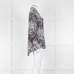 Joseph Grey Patterned Silk Shirt