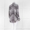 Joseph Grey Patterned Silk Shirt
