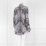 Joseph Grey Patterned Silk Shirt
