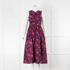 Ulla Johnson Purple Pink Floral Cotton Sleeveless Dress