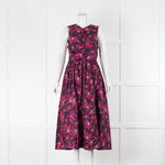 Ulla Johnson Purple Pink Floral Cotton Sleeveless Dress