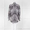 Joseph Grey Patterned Silk Shirt