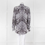 Joseph Grey Patterned Silk Shirt