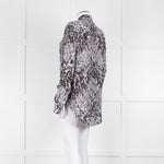 Joseph Grey Patterned Silk Shirt