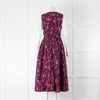 Ulla Johnson Purple Pink Floral Cotton Sleeveless Dress