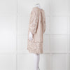 My Sleeping Gypsy Beige Linen Dress With Cut Out Pattern