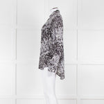 Joseph Grey Patterned Silk Shirt