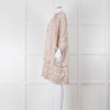 My Sleeping Gypsy Beige Linen Dress With Cut Out Pattern