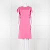 Etro Bubblegum Pink Draped Sleeve Shift Dress