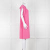 Etro Bubblegum Pink Draped Sleeve Shift Dress