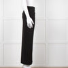 Alice + Olivia Black Maxi Skirt With Side Ruche &  Split