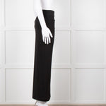 Alice + Olivia Black Maxi Skirt With Side Ruche &  Split