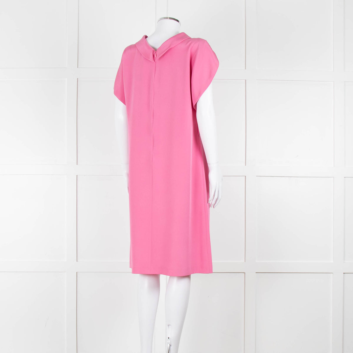 Etro Bubblegum Pink Draped Sleeve Shift Dress
