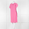 Etro Bubblegum Pink Draped Sleeve Shift Dress