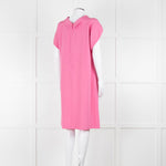 Etro Bubblegum Pink Draped Sleeve Shift Dress