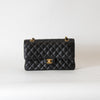 Chanel Black Caviar Medium Double Flap Bag with Gold Hardware