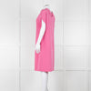 Etro Bubblegum Pink Draped Sleeve Shift Dress