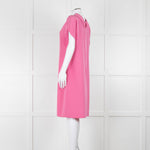 Etro Bubblegum Pink Draped Sleeve Shift Dress