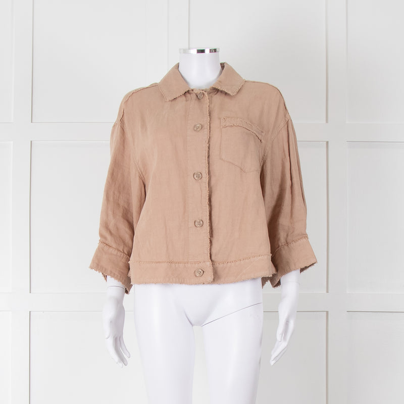 Repeat Beige Linen Shirt