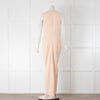 Joseph Peach Sleeveless Ruched Front Asymmetric Dress
