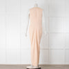 Joseph Peach Sleeveless Ruched Front Asymmetric Dress