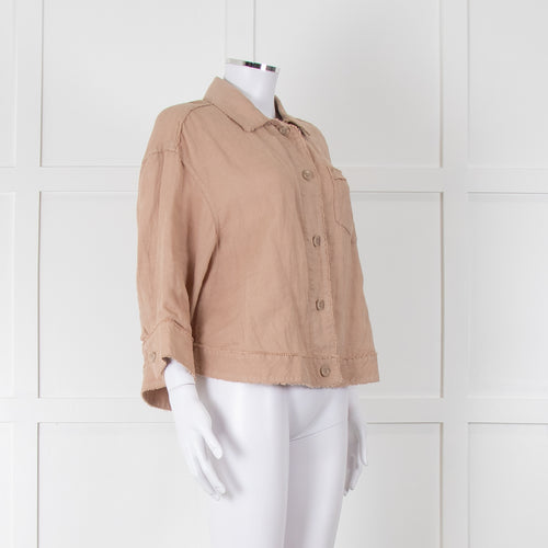Repeat Beige Linen Shirt