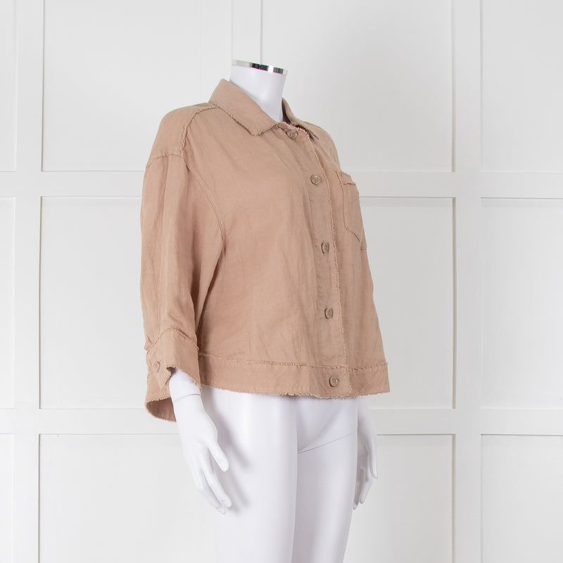 Repeat Beige Linen Shirt