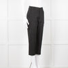 Jacquemus Black Linen High Waist Trousers