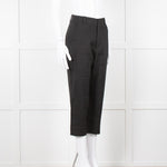 Jacquemus Black Linen High Waist Trousers