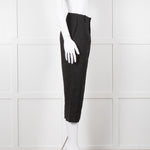 Jacquemus Black Linen High Waist Trousers