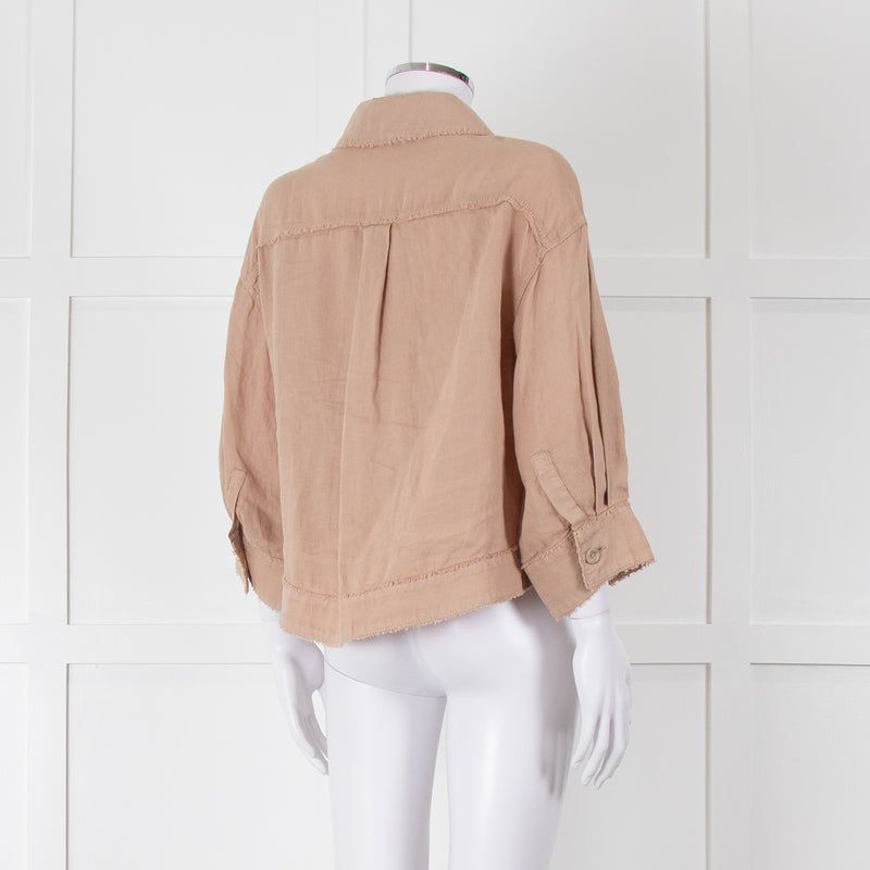 Repeat Beige Linen Shirt