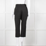 Jacquemus Black Linen High Waist Trousers