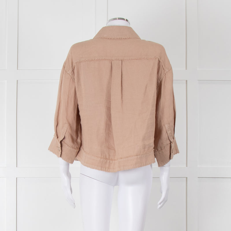 Repeat Beige Linen Shirt