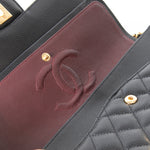 Chanel Black Caviar Medium Double Flap Bag with Gold Hardware