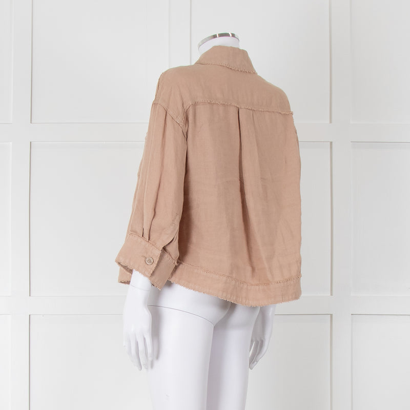 Repeat Beige Linen Shirt