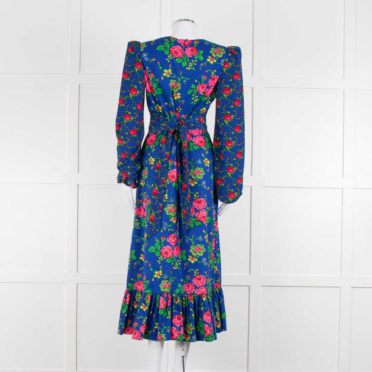 The Vampire's Wife Hero Vilanelle Dress Gypsy Blue Floral Print