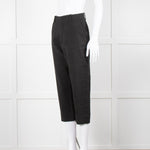 Jacquemus Black Linen High Waist Trousers