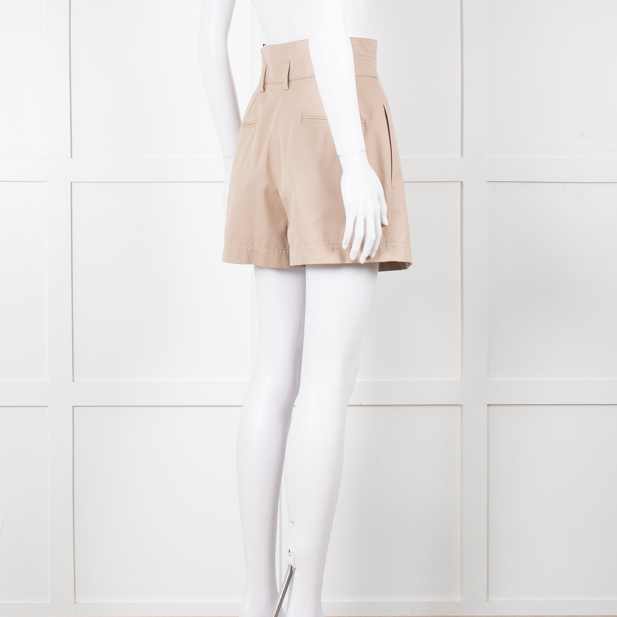 Alaia Beige Cotton Shorts