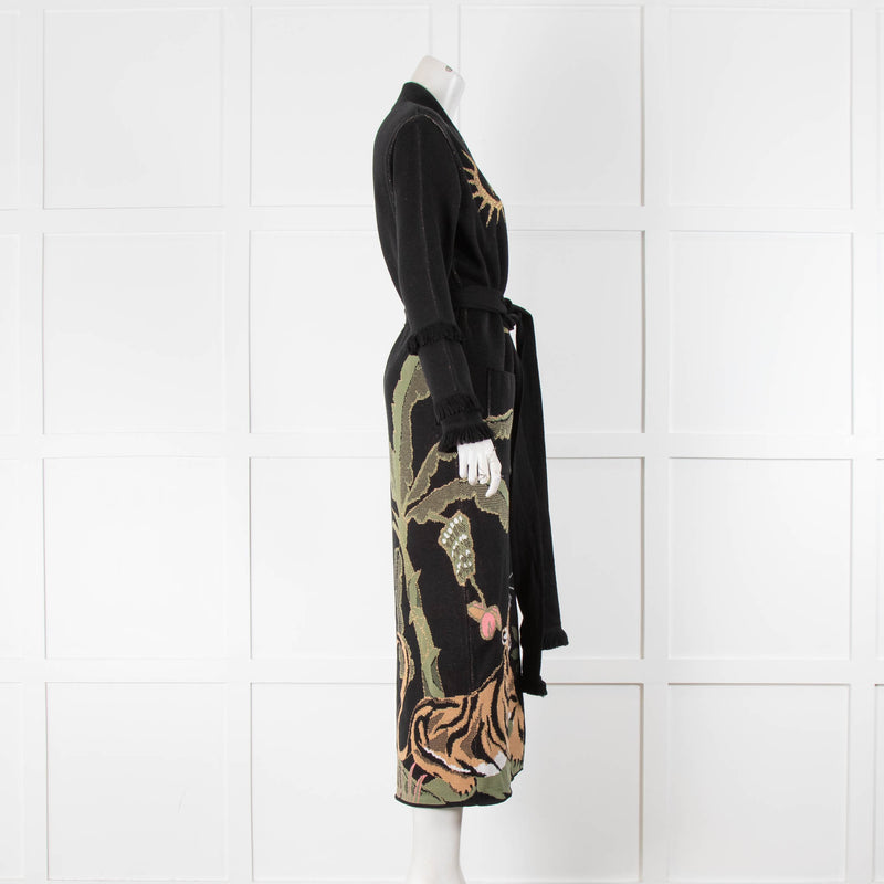 Hayley Menzies Black Gold GreenTiger Long Cardigan