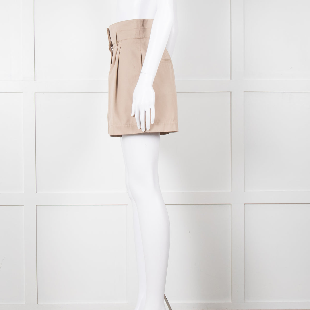 Alaia Beige Cotton Shorts