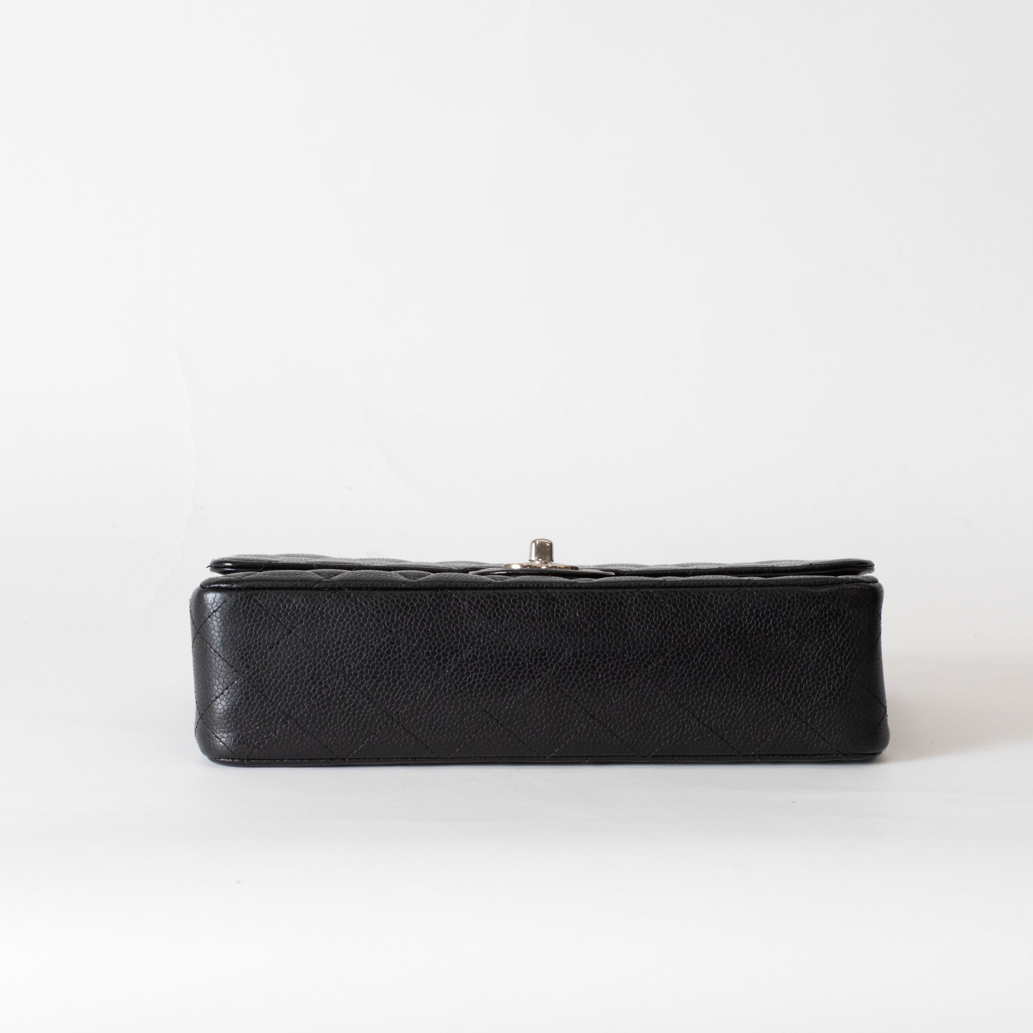Chanel all black flap bag best sale
