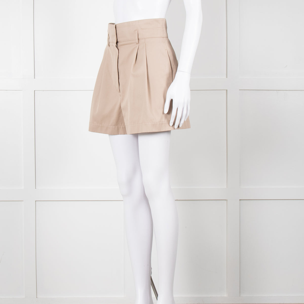 Alaia Beige Cotton Shorts