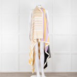 Joseph Yellow, Cream, Lilac and Black Knitted Cape