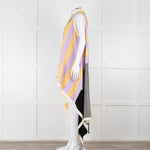 Joseph Yellow, Cream, Lilac and Black Knitted Cape