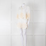 Greek Achaic Kori White Linen Broderie Anglaise Co-Ord