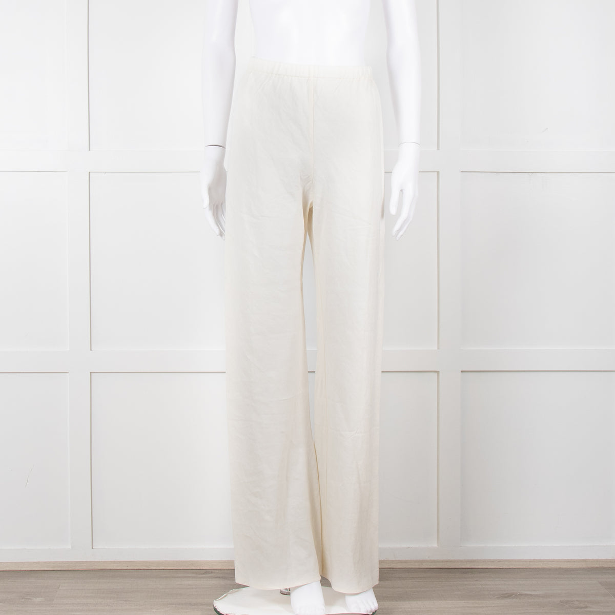 Faithfull the Brand White Linen Wide Leg Trousers